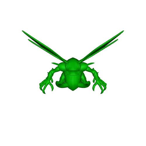 Kabuterimon Digimon Creature Model — Image 2 of 2