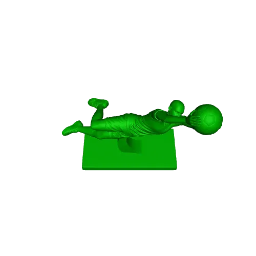 Goalkeeper Save Sculpture - Abstract Soccer Player Art — Фото 3 из 4