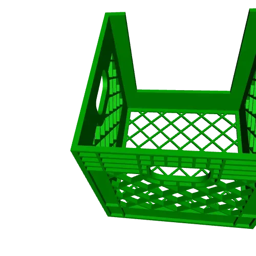 Vintage Mini Milk Crate Note Cube Holder | 3D Printable Desk — Фото 4 из 4