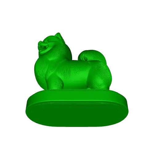 3419 Laughing Pomeranian Full-Color 3D Model STL — Image 5 of 7