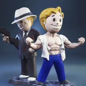 Vault Boy: Adrenaline Rush and Gangster 3D Printer Files | Assembly