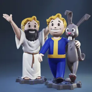 Vault Boy: Animal Friend & Lifegiver 3D Printer Files | Assembly