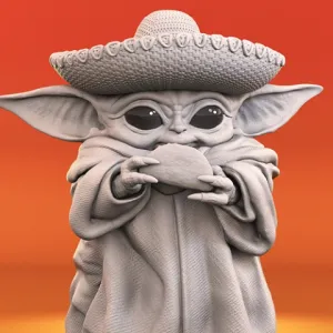 Baby Yoda - Cinco de Mayo 3D Printer Files | Assembly