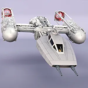 Y-wing Starfighter 3D Printing Model | Assembly