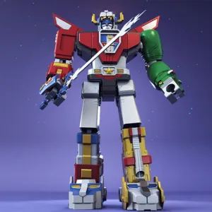 Voltron (1984) 3D Printing Model | Assembly + Action
