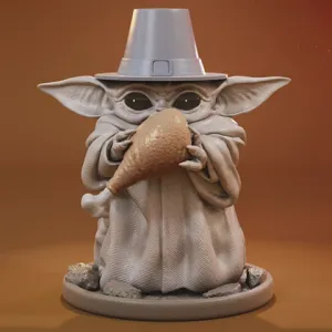 Baby Yoda Thanksgiving 3D Printer Files | Assembly