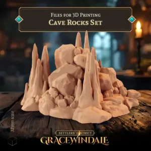 Cave rocks set 3D Files