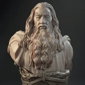 Gandalf Bust 3D Printer Files | Assembly