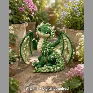 Lily of the Valley Baby Dragon STL File for 3D Print