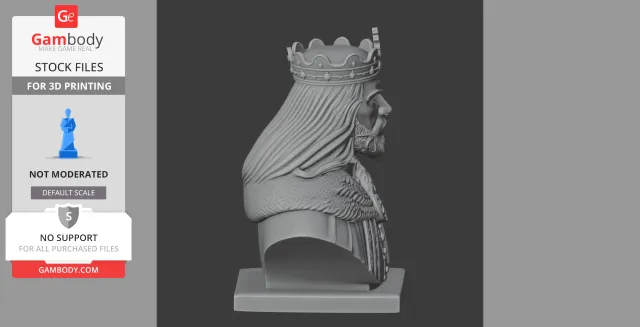 Boleslaw the Brave Bust - Historical Warrior STL — Фото 6 из 9