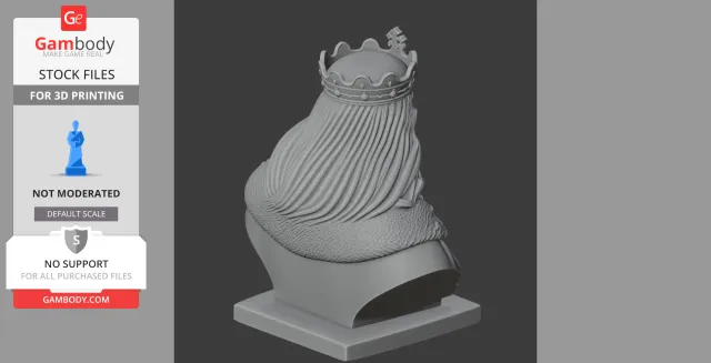Boleslaw the Brave Bust - Historical Warrior STL — Фото 4 из 9