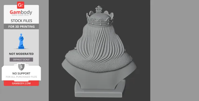 Boleslaw the Brave Bust - Historical Warrior STL — Фото 7 из 9
