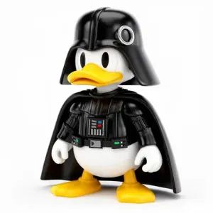 Donald Duck Darth Vader Ring Figure - Mashup Figure STL