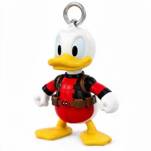 Donald Duck Deadpool Ring Figure - Mashup Figure STL