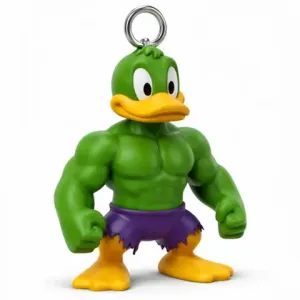 Donald Duck Hulk Ring Figure - Mashup Figure STL