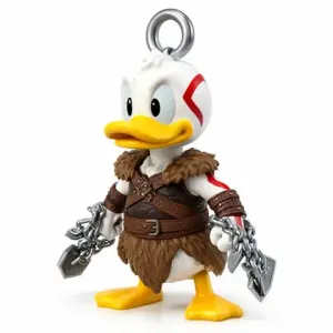 Donald Duck Kratos Ring Figure - Mashup Figure STL