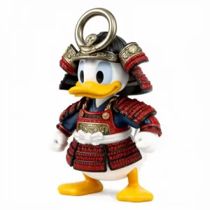 Donald Duck Samurai Ring Figure - Mashup Figure STL