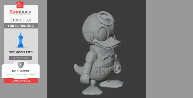 Donald Duck Stormtrooper Ring Figure - Mashup Figure STL — Фото 6 из 9