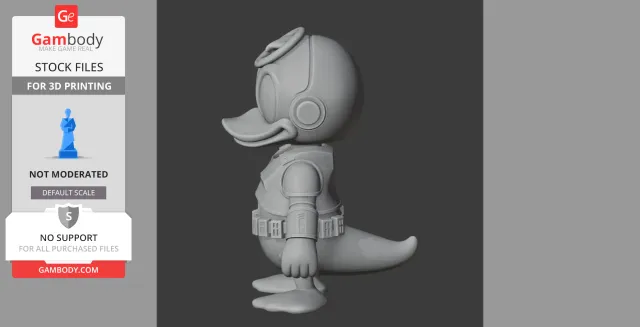 Donald Duck Stormtrooper Ring Figure - Mashup Figure STL — Фото 3 из 9