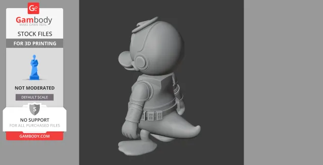Donald Duck Stormtrooper Ring Figure - Mashup Figure STL — Фото 8 из 9