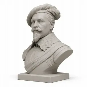 Gustavus Adolphus Bust - Historical Warrior STL