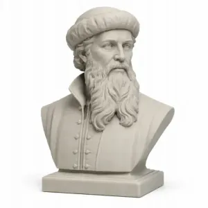 Johannes Gutenberg Bust - Historical Warrior STL