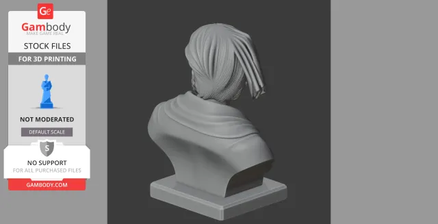Marco Polo Bust - Historical Warrior STL — Image 7 of 9