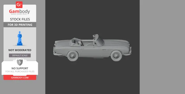 Aston Martin DB5 - Scale Vehicle STL — Image 7 of 9