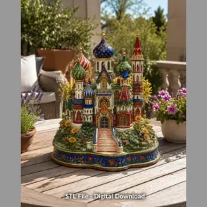 Majestic Imperial Fantasy Castle Stl File for 3D Print