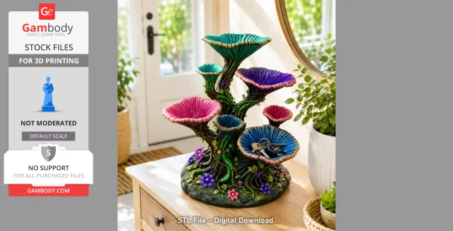 Enchanted Floral Tree Organizer STL File for 3D Print — Фото 5 из 6