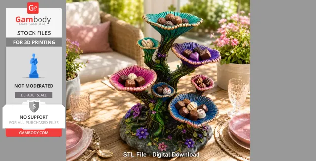 Enchanted Floral Tree Organizer STL File for 3D Print — Фото 3 из 6