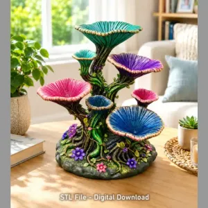 Enchanted Floral Tree Organizer STL File for 3D Print
