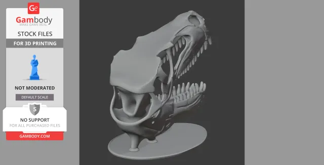 Airakoraptor Skull - Skull Replica STL — Фото 3 из 8