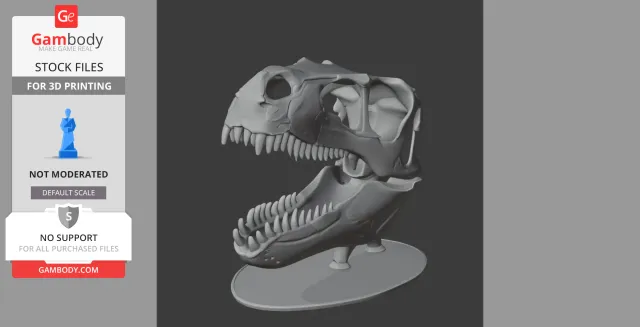 Airakoraptor Skull - Skull Replica STL — Фото 5 из 8
