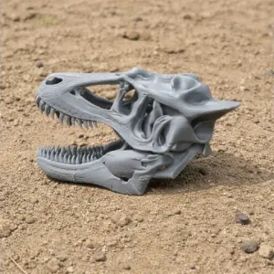 Alamotyrannus Skull - Skull Replica STL