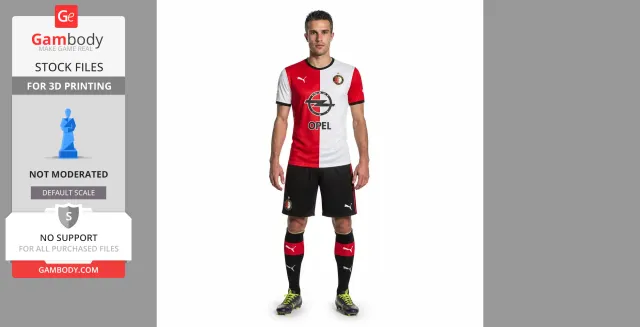 Robin van Persie Figurine - STL 3D Print — Фото 2 из 9