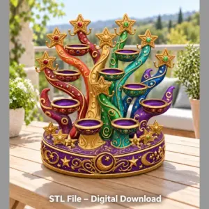Celestial Star Tree Organizer STL File for 3D Print