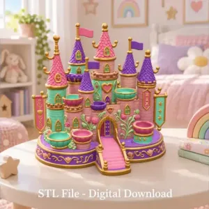 Princess Castle Organizer STL File for 3D Print