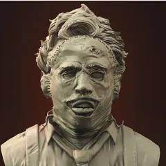Leatherface Bust 3D Printer Files | Assembly