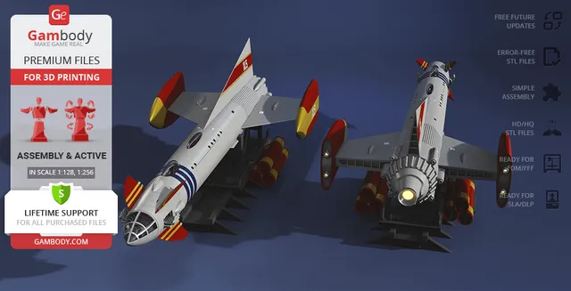 Fireball XL5 3D Printing Model | Assembly — Image 3 of 9