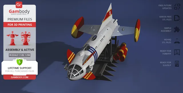 Fireball XL5 3D Printing Model | Assembly — Image 2 of 9