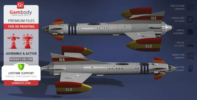 Fireball XL5 3D Printing Model | Assembly — Image 7 of 9