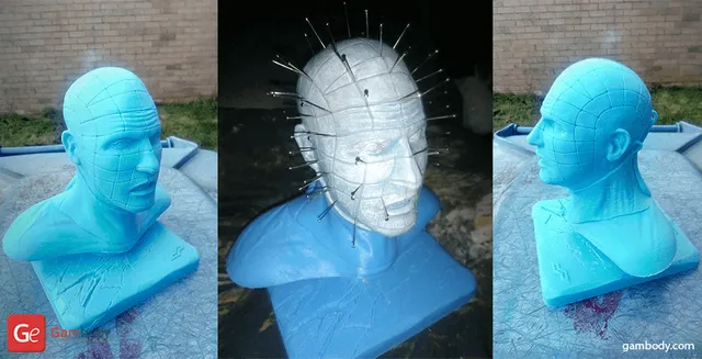 Pinhead Bust 3D Printing Miniature | Static — Фото 3 из 9