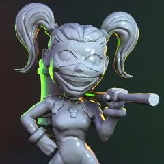 Chibi Harley Quinn 3D Printing Miniature | Assembly