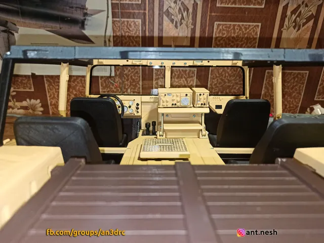 3D PRINTED RC CAR HMMWV (Humvee Hummer) BODY 2 in 1 set BY AN3DRC — Image 20 of 30