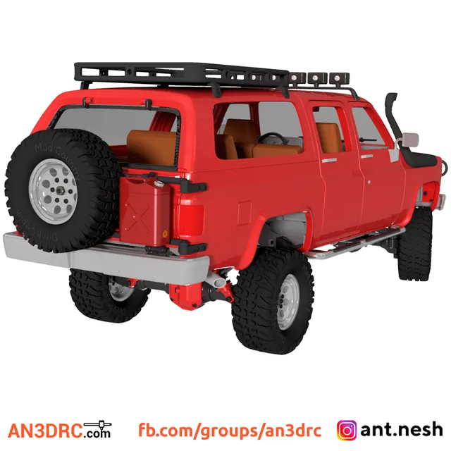3D Printed RC Car Chevrolet K20 Suburban by AN3DRC — Image 3 of 9