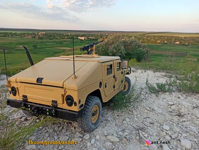 3D PRINTED RC CAR HMMWV (Humvee Hummer) BODY 2 in 1 set BY AN3DRC — Image 8 of 30