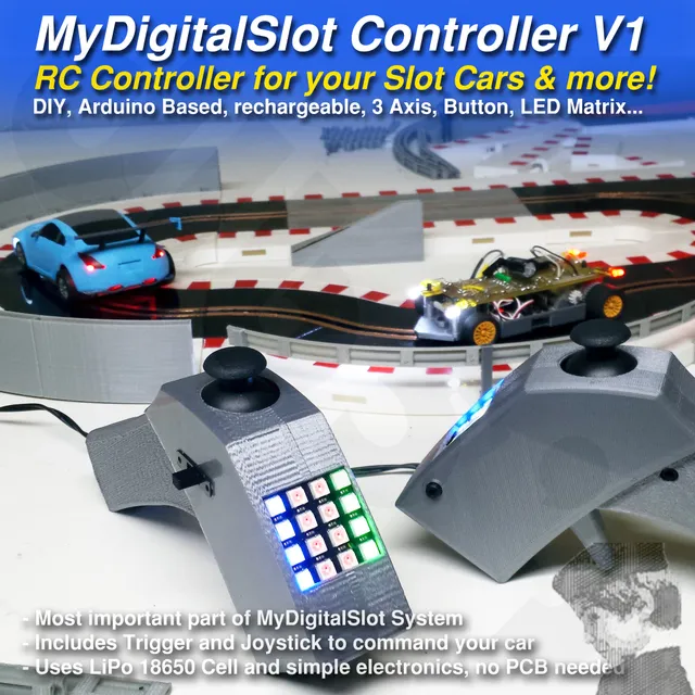 MyDigitalSlot Basic Controller. DIY Arduino based Radio Controller for your 1/32 Digital Slot cars — Фото 2 из 9