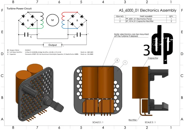 MKIII 50 Watt 3d printable Wind Turbine — Фото 2 из 15