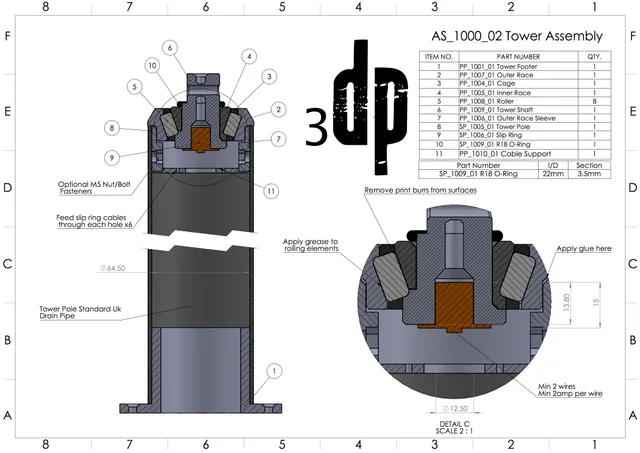 MKIII 50 Watt 3d printable Wind Turbine — Фото 7 из 15